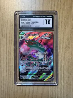 POKEMON RAYQUAZA VMAX TG20 SILVER TEMPEST TRAINER GALLERY HOLO - GEM MINT CGC 10 - Image 1