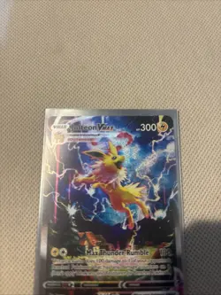 2021 Pokemon SWSH SWSH184 Black Star Promo Jolteon VMAX JUMBO ALT ART #184 - Image 2