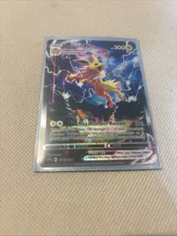 2021 Pokemon SWSH SWSH184 Black Star Promo Jolteon VMAX JUMBO ALT ART #184 - Image 3
