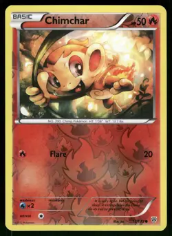 Chimchar Reverse Holo 15/135 Plasma Storm Pokemon Card - Image 1