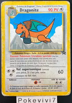 Pokemon Card DRAGONITE / DRACOLOSSE 5 PROMO Black Star Wizards FR - Image 1