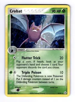 Crobat Hidden Legends #3 (2004) Holo LP Pokemon - Image 1