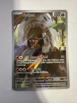 Pokemon TCG Torkoal 172/167 Twilight Masquerade Illustration Rare Holo Near Mint - Image 1