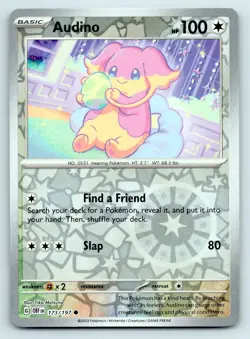 Pokemon Audino SV03: Obsidian Flames OBF Reverse Holo 173/197 NM - Image 1