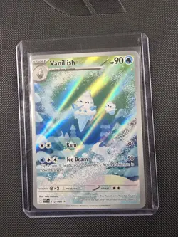 Pokemon TCG Sv White Flare Vanillish 112/086 Stage 1 Reverse Holo IR 90 HP EN - Image 1