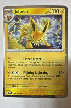 Pokemon TCG Jolteon 029/131 Cosmos Holo NM - Image 1