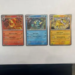 Pokemon Black Star Promo - Flareon Vaporeon Jolteon SVP 167 168 169 Cosmos Holo - Image 1