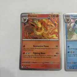 Pokemon Black Star Promo - Flareon Vaporeon Jolteon SVP 167 168 169 Cosmos Holo - Image 2