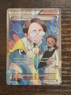Fossil Researcher 110/111 Ultra Rare Furious Fists Pokemon Holo LP+ - Image 1