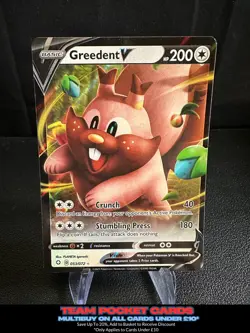 Greedent V 053/072, Shining Fates, Pokemon, NM - Image 1