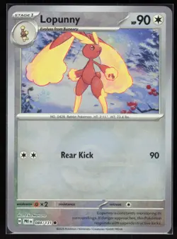 Lopunny (Poke Ball Pattern) 084/131 Holo Common Prismatic Evolutions Pokemon - Image 2