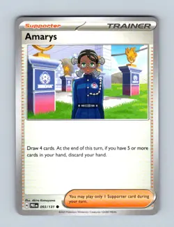 Amarys 093/131 Common Prismatic Evolutions Pokemon Near Mint - Image 1