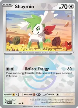 Pokemon Shaymin (Poke Ball Pattern) [SV: Prismatic Evolutions - 087/131]Holof... - Image 1