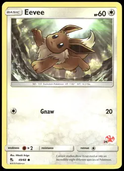 Eevee - 49/68 (#26 Charizard Stamped) 049/068 Promo Battle Academy Pokemon NM - Image 1