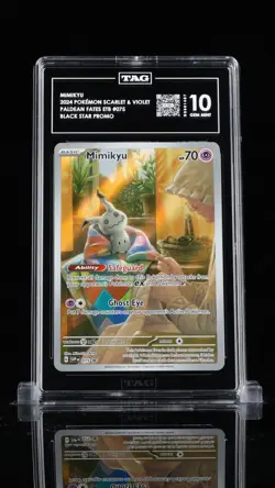 TAG 10 Mimikyu Pokemon 075 Sv: Scarlet & Violet Promo Cards Holo RANKED 1st - Image 1