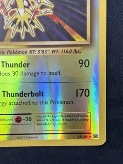 Zapdos 42/108 Evolutions Reverse Holo Pokemon Single - Image 3