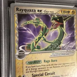 2007 Pokemon Promo Rayquanza Ex World Champion League PSA 7 NM - Image 2