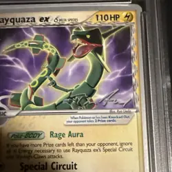 2007 Pokemon Promo Rayquanza Ex World Champion League PSA 7 NM - Image 3