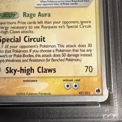 2007 Pokemon Promo Rayquanza Ex World Champion League PSA 7 NM - Image 5