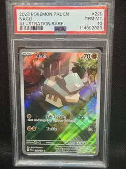 Pokemon Nacli 220/193 Sv02: PSA 10 Paldea Evolved Holo Gem Mint - Image 1