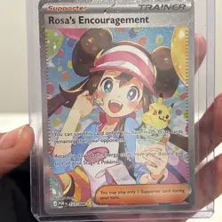 Pokemon TCG Rosa’s Encouragement Trainer SAR 123/088 English Pokemon TCG NM - Image 3