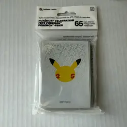 65 Ct Celebrations 25th Anniversary Pokemon Center Pokemon Card Sleeves Sealed - Image 1