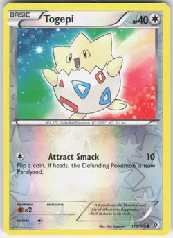 Togepi Common Pokemon Boundaries Crossed 110/149 NM - Image 1