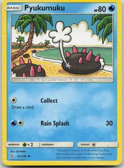 Pyukumuku 52/236 Unified Minds Uncommon Pokemon MP - Image 1