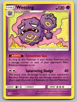 Weezing 74/214 Non-Holo Rare Unbroken Bonds Pokemon Near Mint OOYAMA - Image 1