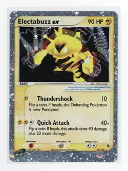 Pokemon Electabuzz ex 97/109 EX Ruby & Sapphire Holo Rare 2003 MP - Image 1