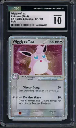 Pokemon CGC 10 Gem Mint Hidden Legends Ultra Rare Wigglytuff EX 101/101 - Image 1