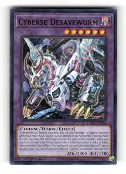 Cyberse Desavewurm CYAC-EN034 Common Cyberstorm Access Yu-Gi-Oh 1st Edition NM - Image 1