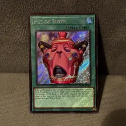 Yu-Gi-Oh! Pot of Sloth CHIM-EN061 Secret Rare Foil 1st Ed Spell - Image 1