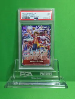 ONE PIECE 2025 ONE PIECE DAY DALLAS MONKEY.D.LUFFY ST10-006 PSA 9 - Image 1