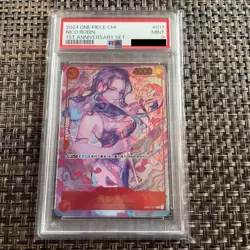 PSA 9 Nico Robin OP01-017 1st Anniversary Set ONE PIECE Card 2024 Chinese Japan - Image 1