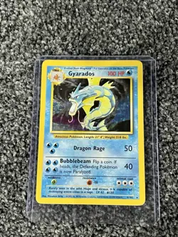 Wizards of the Coast Base Set Gyarados Holo 6/102 (1999) Pokemon TCG 100HP - Image 1