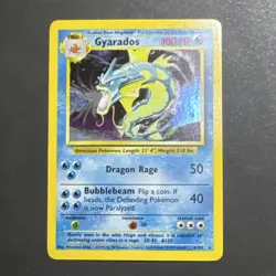 Gyarados 6/102 Base Set Holo Rare English Pokemon TCG 1999 - Image 3