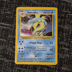 Pokemon TCG Base Set Gyarados 6/102 Holo Rare Holo 1999 English 100 HP - Image 1