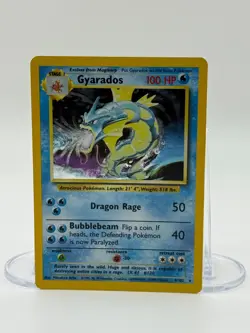 Gyarados Holo Rare 6/102 Base Set 1999 Pokemon TCG LP WOTC - Image 1