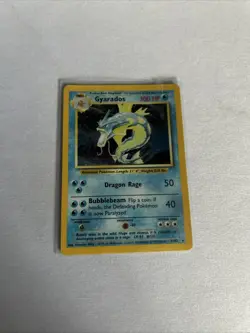 Pokemon Gyarados Holo Rare TCG Card 6/102 Base Set WOTC 1999 Vintage - Image 1