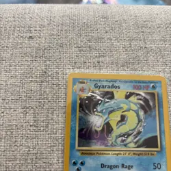 Pokemon Gyarados Holo Rare TCG Card 6/102 Base Set WOTC 1999 Vintage - Image 2