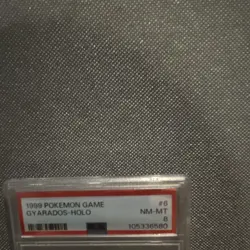 1999 Pokemon TCG Base Set Gyarados 6/102 Holo Rare PSA 8 English - Image 2