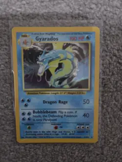 Pokemon TCG Gyarados 6/102 Base Set Holo Rare Vintage WOTC 1999 - LP - Image 1