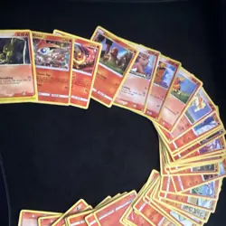 Pokemon TCG Fire-Type Card Lot Reverse Holo English Mid Era Cards - Image 2