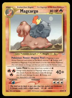 Pokemon Cards Magcargo 33/64 Neo Revelation Uncommon MP *2 - Image 1