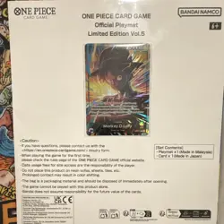 One Piece Official Card Game Playmat Vol 5 English + Luffy Promo Card IN HAND - Image 2