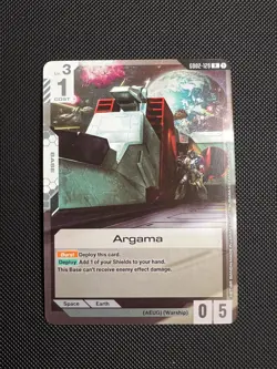 Gundam Card Game Argama Rare Dual Impact GD02-129 R Near Mint - Image 1