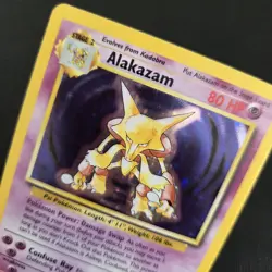 Pokemon Card - Alakazam 1/102 Rare Holo WOTC Base Set - NM/EXCELLENT - Image 2