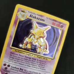 Pokemon Card - Alakazam 1/102 Rare Holo WOTC Base Set - NM/EXCELLENT - Image 3