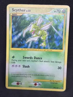 Pokemon TCG Scyther 130/127 Holo Platinum Card HP - Image 1
